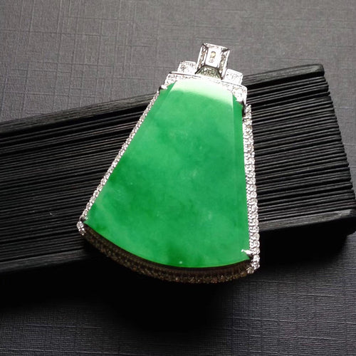 Natural Jade Pendant Jadeite Gold Pendant