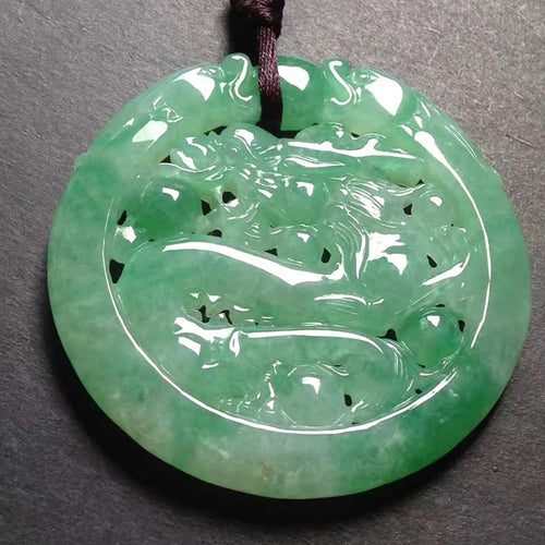 Natural Jade Pendant Jadeite Dragon Pendant