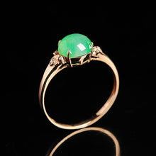 Natural Jade Ring Jadeite Gold Ring RG75