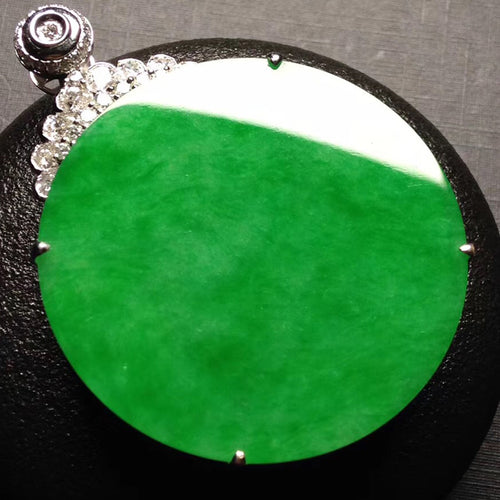 Natural Jade Pendant Jadeite Gold Pendant